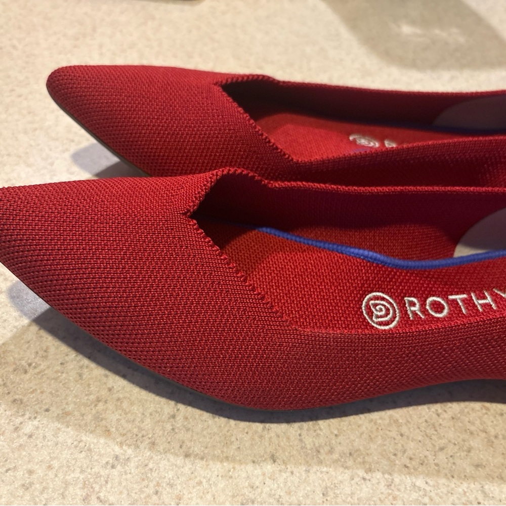 Rothy's Lollipop Red Point flats